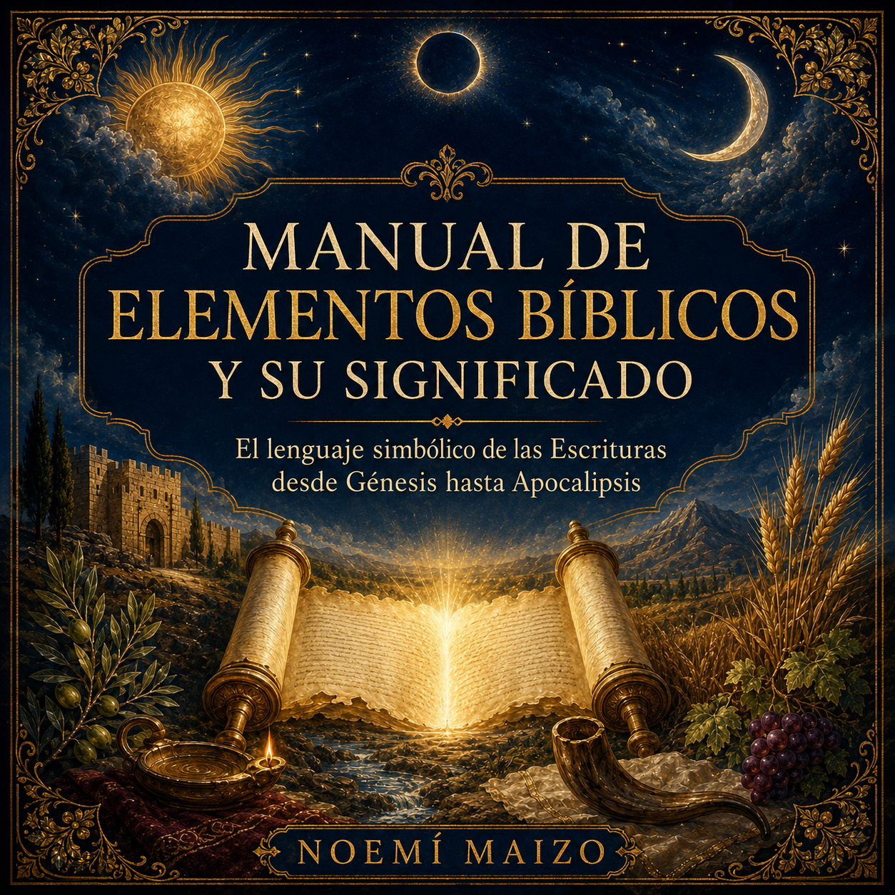 Portada del Manual de Elementos Bíblicos y su Significado, de Noemí Maizo